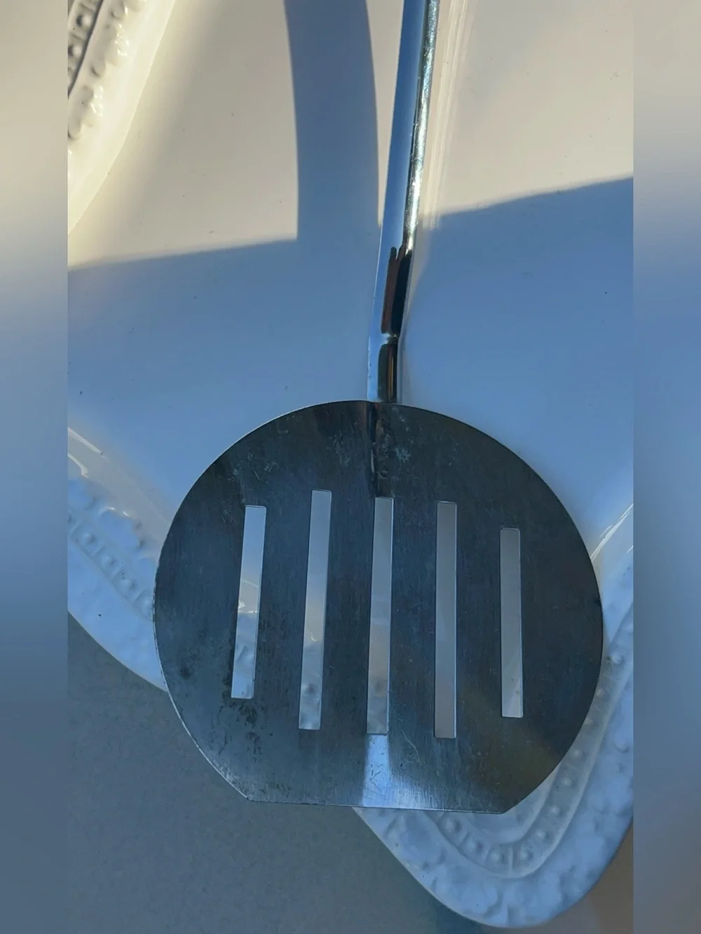 Vintage Hoan 14 inch Long Reach Stainless Steel Slotted Spatula Flipper